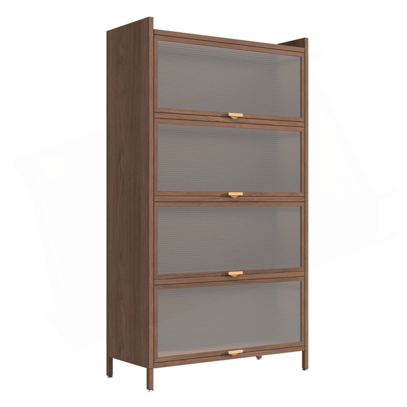 Armoire 57 po en métal à 4 portes basculantes de 57 po de hauteur, avec amplement d'espace de rangement pour la chambre à coucher, le bureau, le salon, le couloir et le vestibule