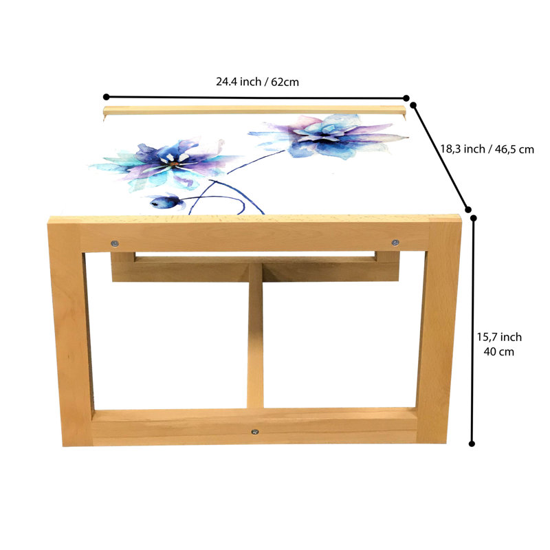 Jahrome Trestle Coffee Table, 40cm H x 46.5cm W x 62cm D