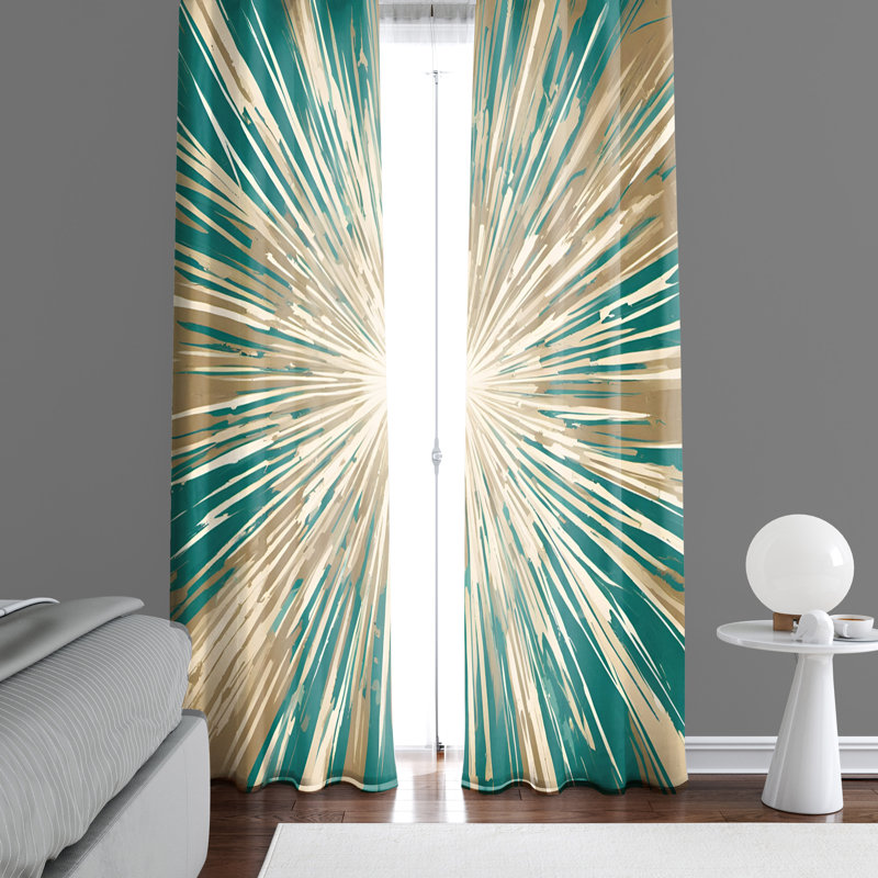 Semi Sheer Curtain Pair, 20" W x 52" L