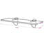 Tablette murale flottante avec supports à pince en verre trempé-873435403-873435519