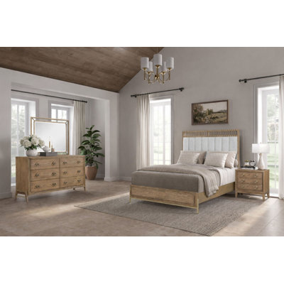 Aurora Queen 4 Piece Latte Bedroom Set