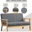 Maynardville 2 Seater Linen Sofa