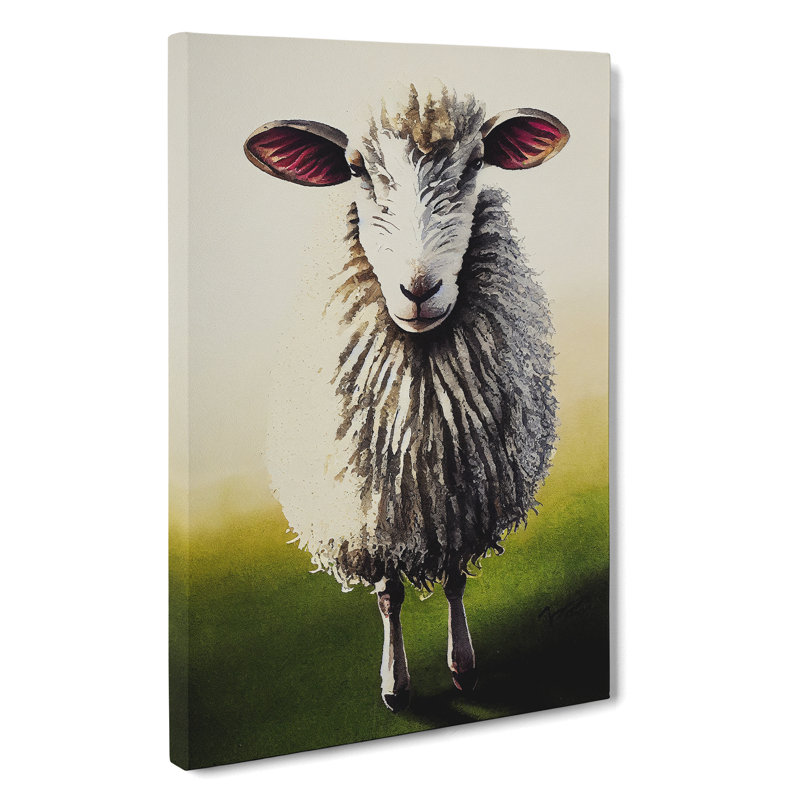 Sheep At Sunrise - Wrapped Canvas, 60cm H x 40cm W x 3cm D