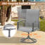 Chaises de patio rembourrées et pivotantes-1743949811