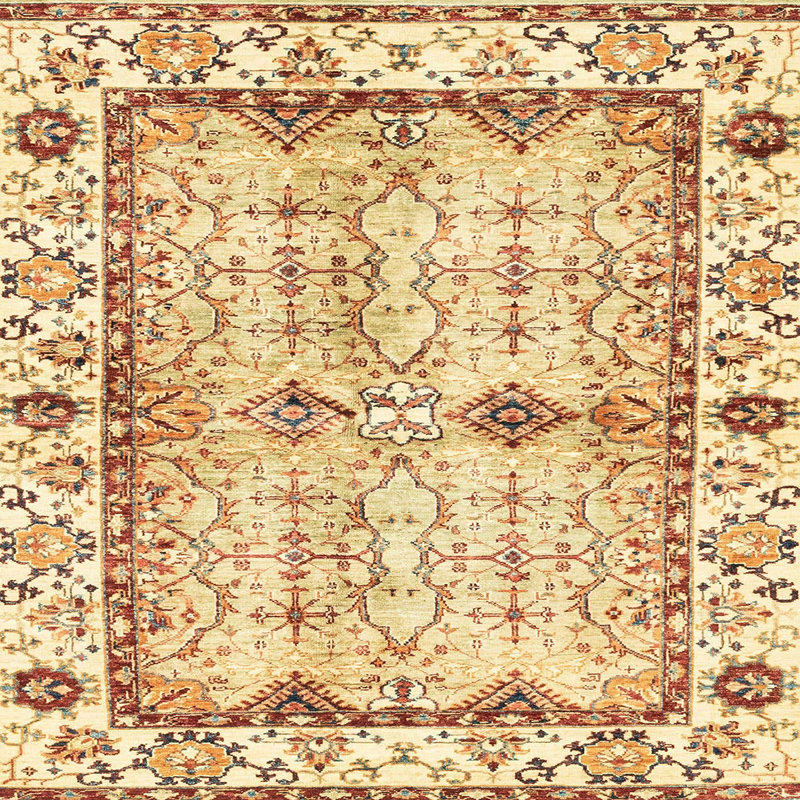 Abstract Indoor Rug, Square 3'