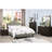 Grey Upholstered Queen Bed, Arch Design Wooden Bedframe, Adjustable Headboard, Modern Size