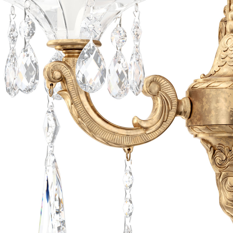 La Scala 1 - Light Candle Wall Light, Heritage Clear, French Gold