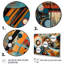 Orange et bleu, vibrations géométriques V - art mural moderne géométrique, salon-2084890533-2084890558