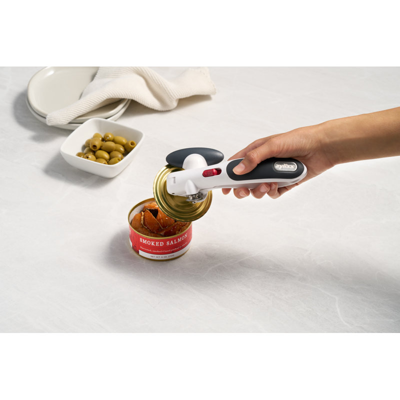 Zyliss Lock N' Lift Ergonomic Gray and White Can Opener