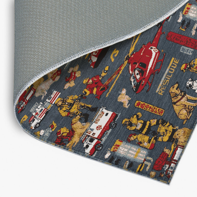 Tapis intérieur et extérieur gris Transport, Rectangulaire 8 pi x 10 pi