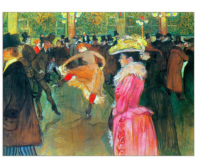 Henri De Toulouse-Lautrec - Wrapped Canvas Painting, 90cm H x 120cm W x 1.8cm D