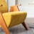 Kyajah 27.5" W Chenille Solid Wood Armchair-2054238654