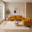 Ensemble de canapés 2 pièces en velours, canapé de salon 2 pièces avec coussins d'assise amovibles-398152544