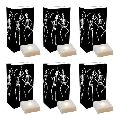 Ensemble de 6 luminaires à piles, Danse du cimetière - Ensemble de 6