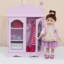 Teamson Kids Twinkle Stars Princess Fancy Closet with Hangers for 18" Dolls, Pink