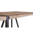 55 Inch Modern Rustic Industrial Rectangular Dining Table, 1.5" Thick Engineered Wood Top & Black Metal Legs, Multipurpose Writing Kitchen Living Room Table For 4-6 People-1237272169