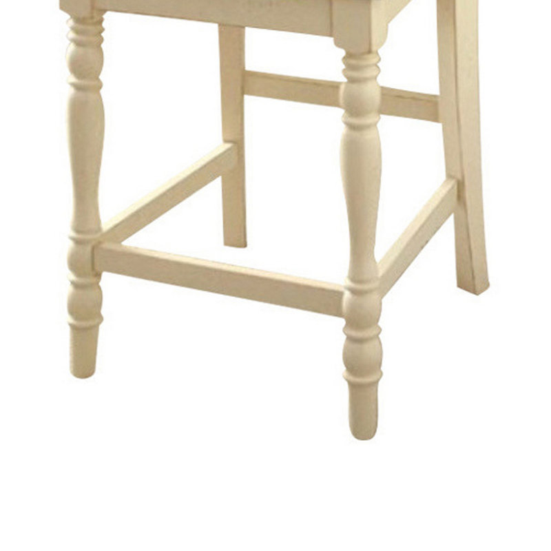 Andrew Counter Stool with Solid Wood Frame