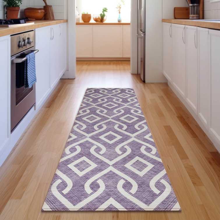Premium Machine Washable Cerrito Purple Rug