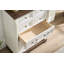 Commode 7 tiroirs pour chambre à coucher avec base en bois et bordure en bois, commode rustique en bois rustique, commode de rangement pour chambre à coucher, salon