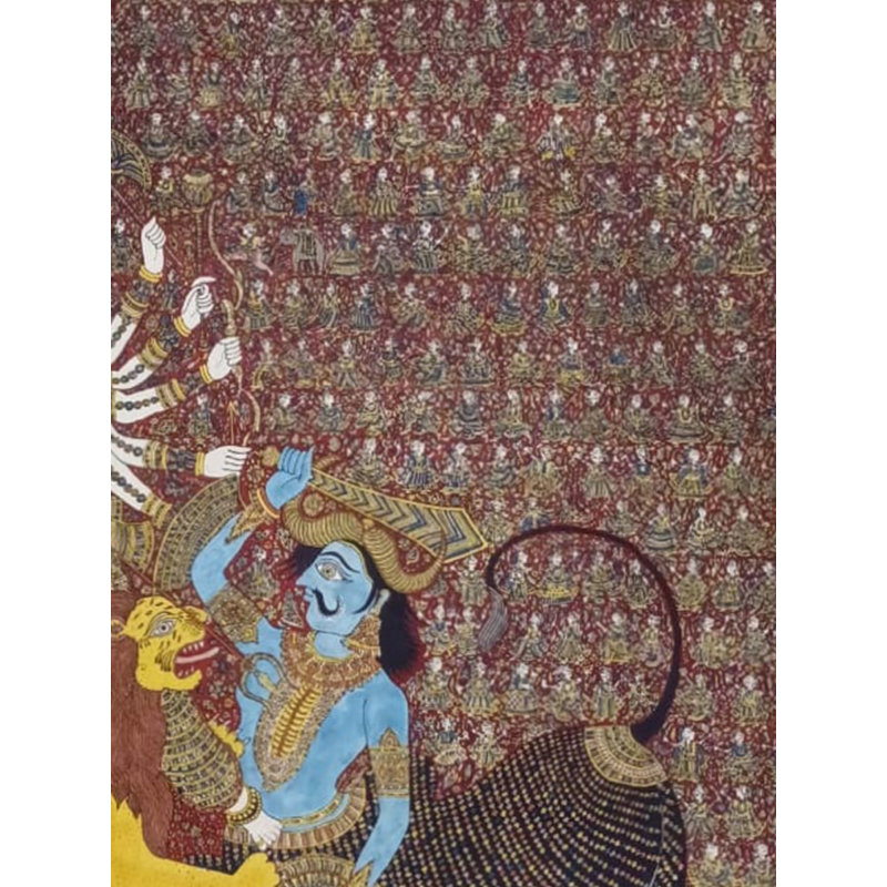 Déesse Durga - Mahishasura Mardini | Couleurs naturelles | Par Sohan Chitara