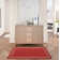 Argentino Abstract Machine Woven Chenille Area Rug in Red
