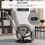 Fauteuil inclinable en polyuréthane avec repose-pieds
