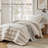 Premium Comfort Bedding Sets, Polyester Yarn-dyed, Minimalist Taupe Design