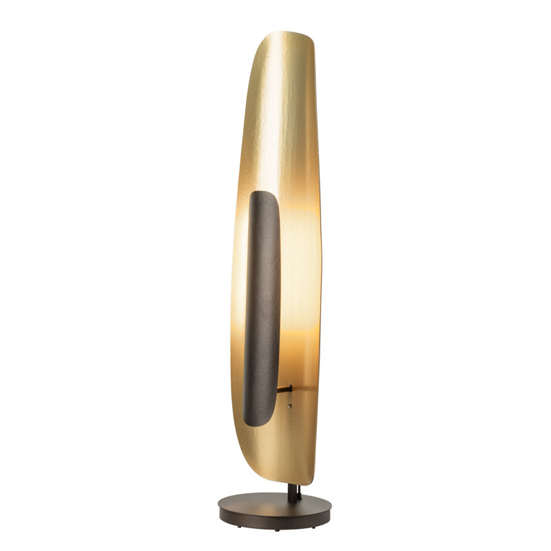 Shield Floor Lamp, Modern Brass, 49.6", Oil Rubbed Bronze