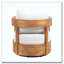 Fauteuil club d'extérieur pivotant en bois-85171660