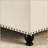 Large square storage ottoman with wooden legs, Upholstered button tufted coffee table-2084076704