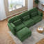 Canapé modulaire en chenille vert modulaire à compression pour la maison