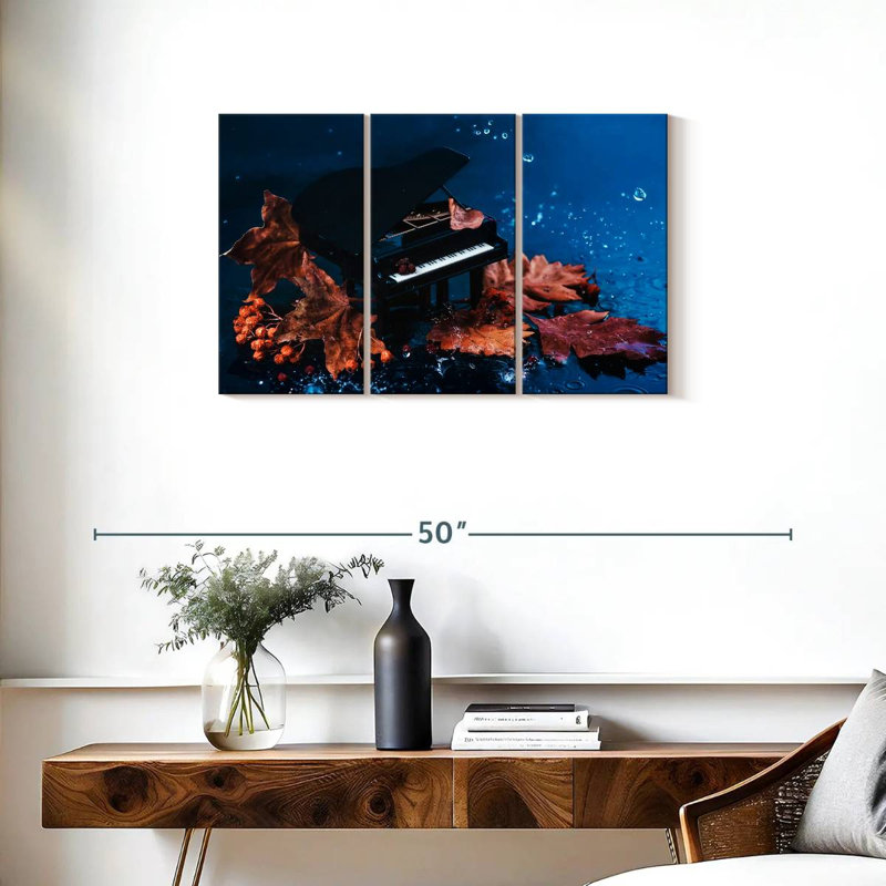 Abarca Autumn Tiny Piano, 20" H x 33" W