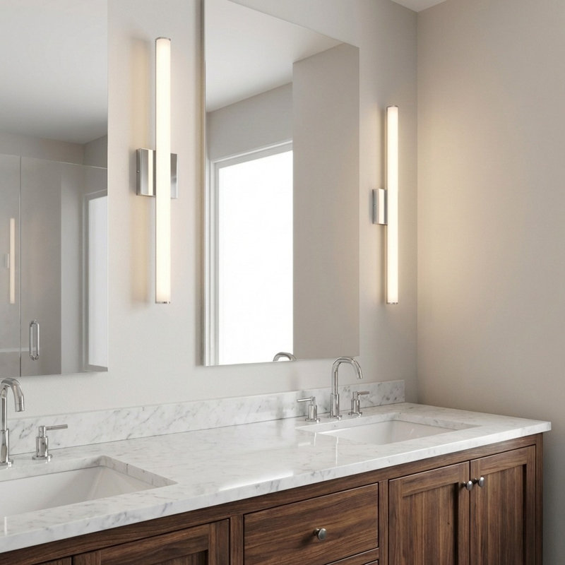 Cavitt LED Vanity, 3" H x 36" Hx 3.1" D, Chrome