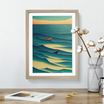 Boat in the Waves - Wall Art