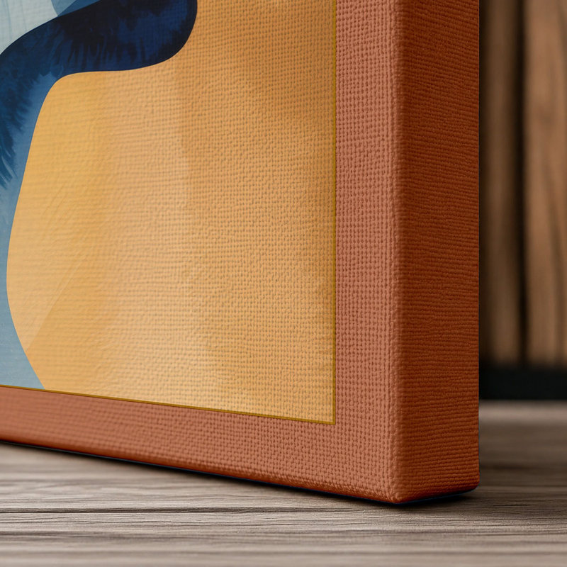 Urban Thoughts Modern - Wrapped Canvas, 36x24 - 91.4 x 61.0 cm, Terracotta Border