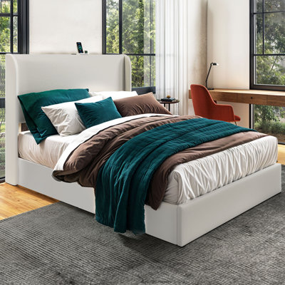 Upholstered  Lift Up Storage Bed