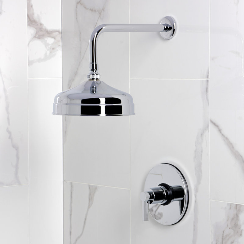 Kingston Brass NuvoFusion Single-Handle Pressure Balanced Shower Faucet, Polished Chrome