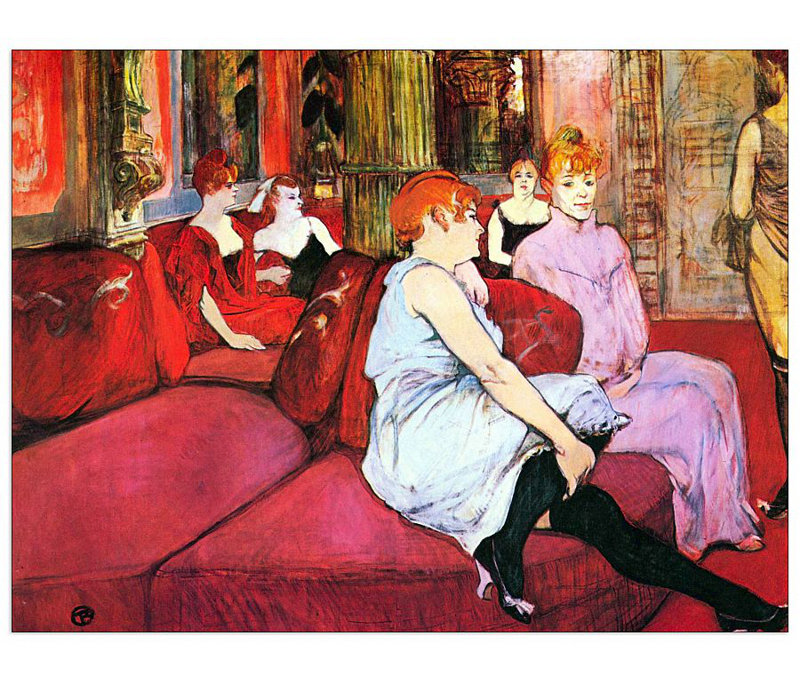Henri De Toulouse-Lautrec - Wrapped Canvas Painting, 60cm H x 80cm W x 1.8cm D