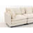 Modern 3Seats With Ottoman 114.17"Sectional Sofa With Waist Pillows-1042520623