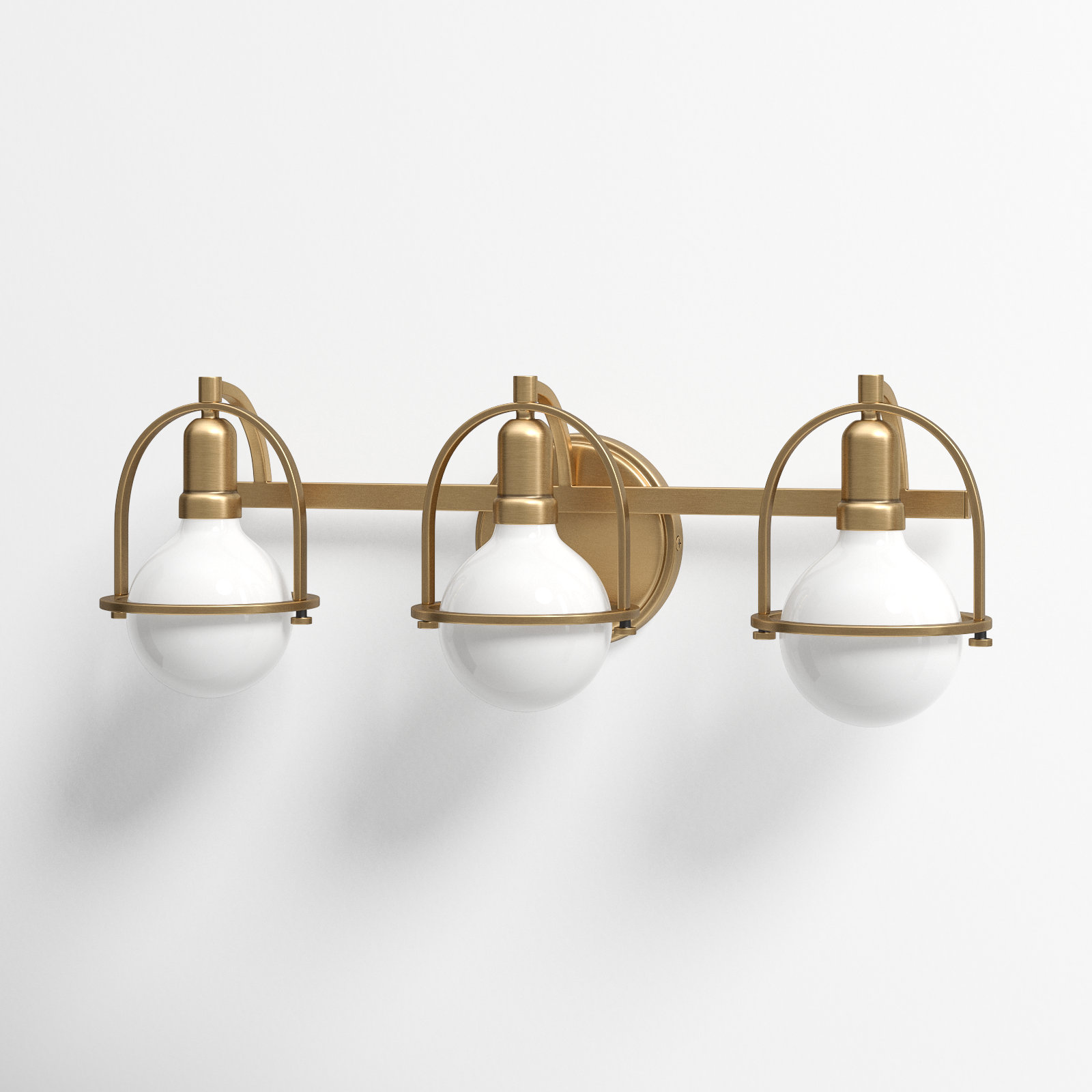 Damiana Vanity Light, Heritage Brass, 9" H x 6.25" W x 7.5" D, 1 Light