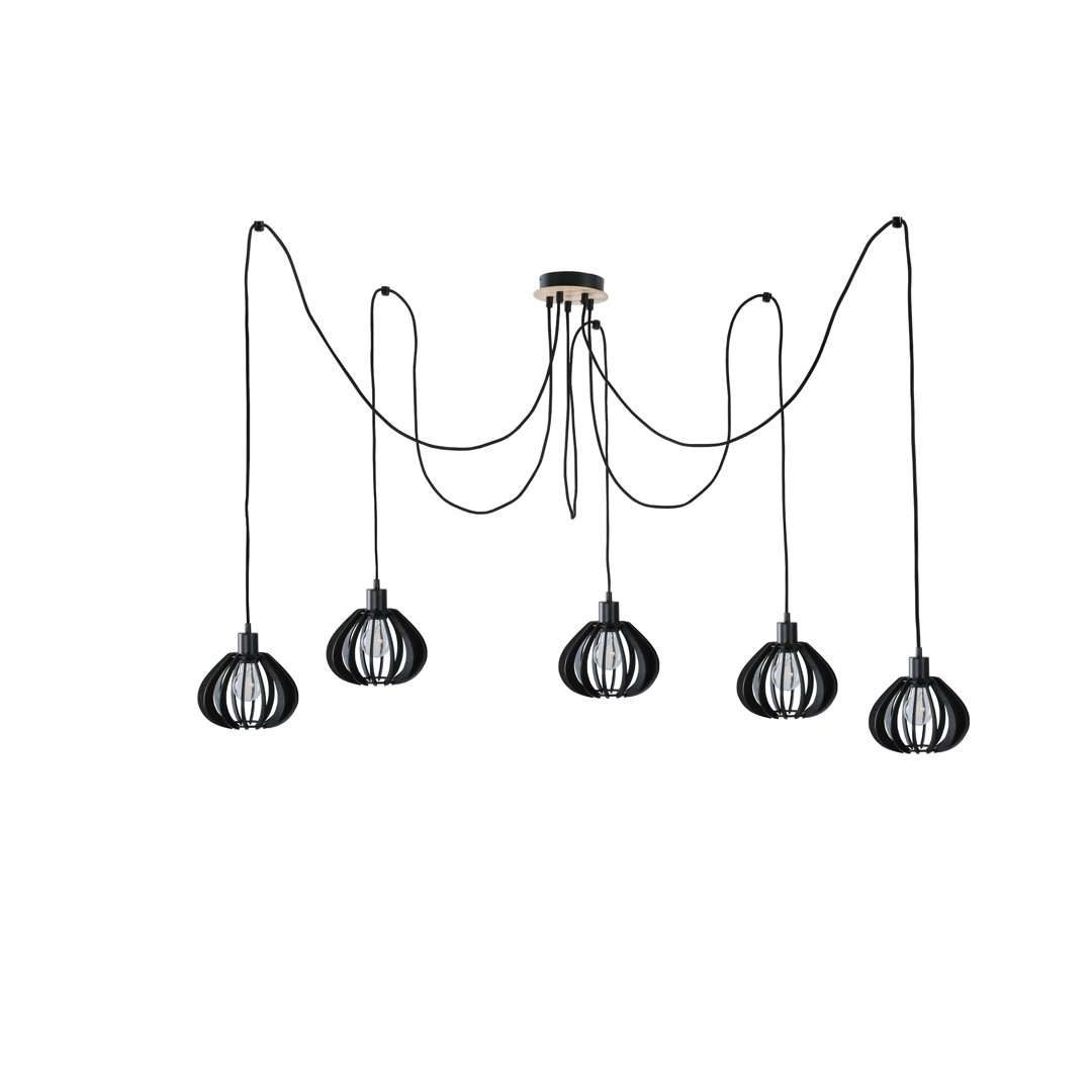 Parma 5- Light Cluster Geometric Pendant