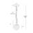 Modern Mini 1-Light Seeded Glass Pendant Light