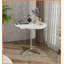 Table basse moderne et peu encombrante avec plateau en panneau de fibres à densité moyenne et amp; Pieds en acier inoxydable - faciles à nettoyer et amp; Polyvalent pour les petits espaces