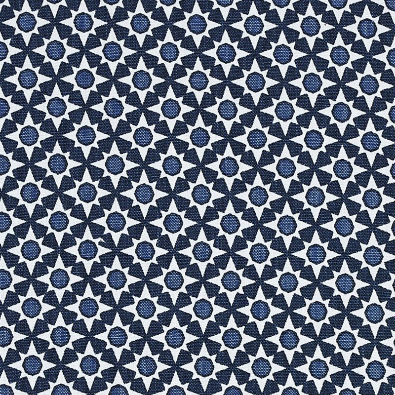 Tissu Serendipity, Marine / Rouge