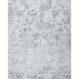 Abstract Area Rug in Gray