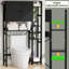 Armoire de rangement à 7 niveaux avec portes, organisateur de salle de bain avec tablette réglable-856111484
