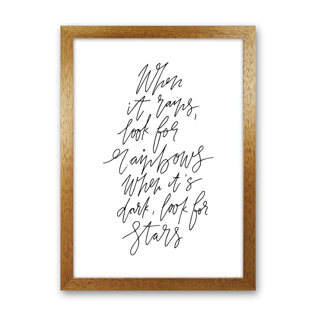 When It Rains Look For Rainbows - Print