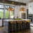 4-Light 24'' Oversized Metal Dome Pendant for Kitchen Island