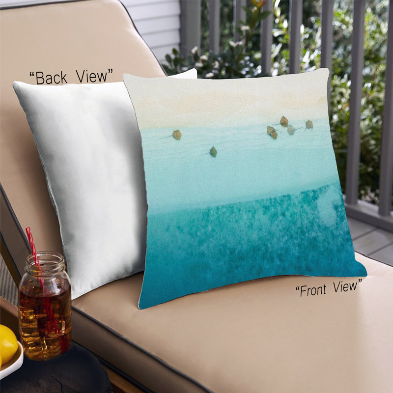 Coussin décoratif Color Focus Blue 39, Microsuède