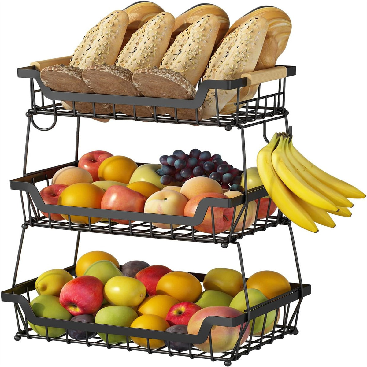 Metal/Wire Fruit Basket Kitchen Wildon Home